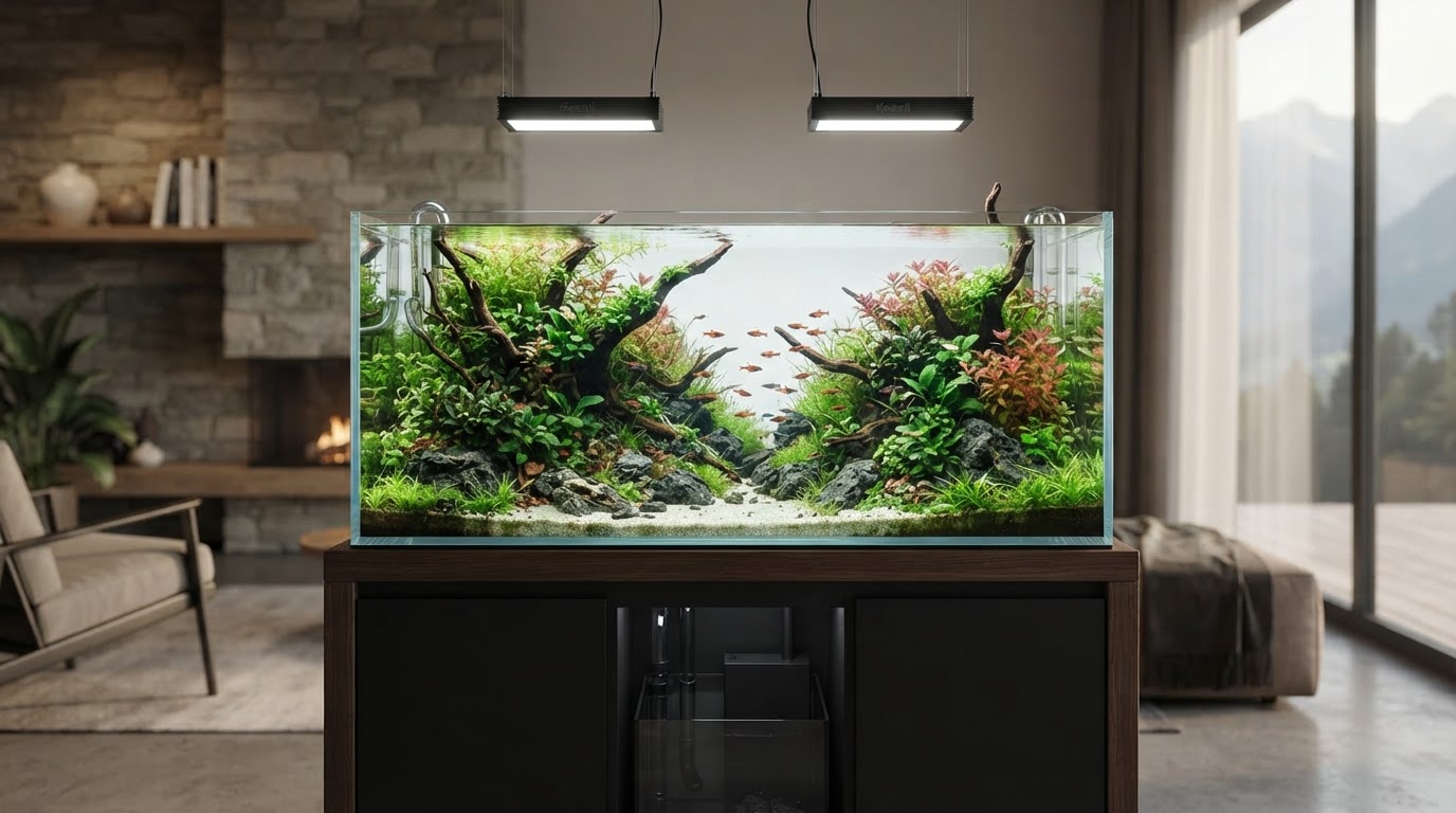 Maßgefertigtes Aquarium