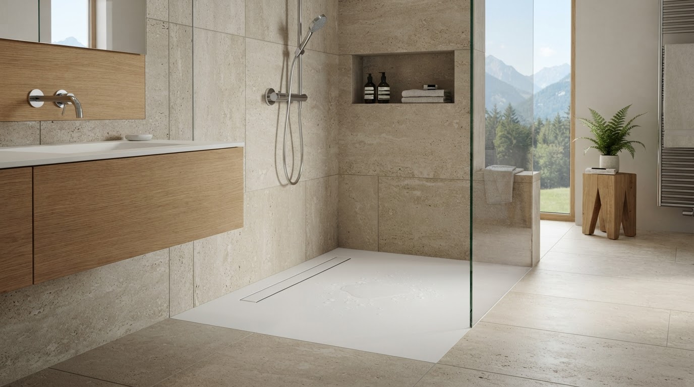 Duschwanne aus Corian