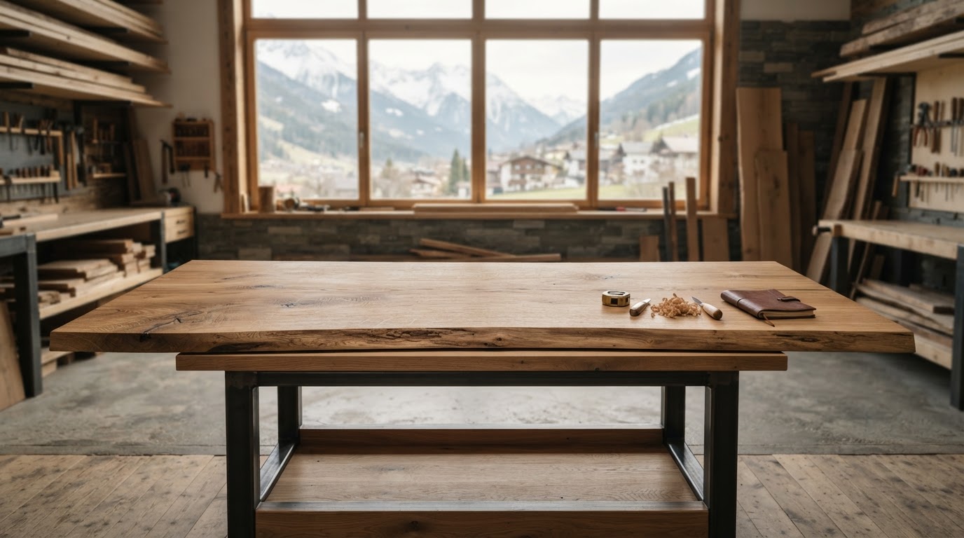 Eikenhouten plaat op maat