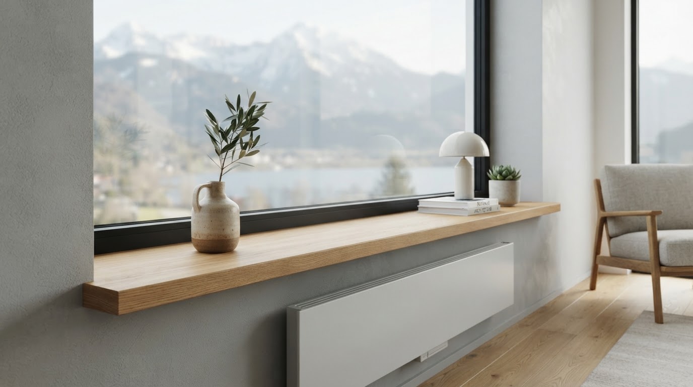 Fensterbank im Bauhaus-Stil