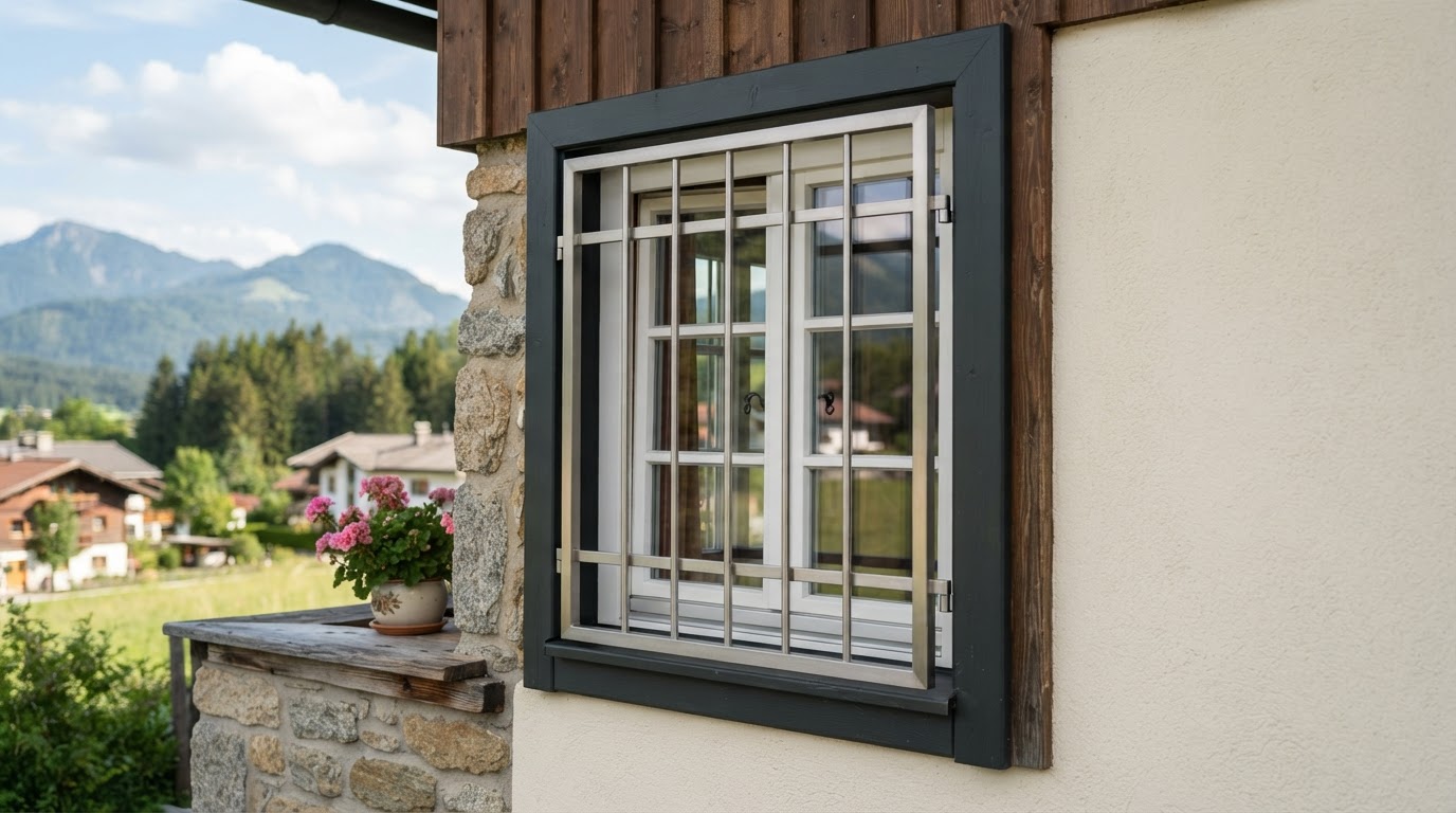Edelstahl Fenstergitter nach Maß