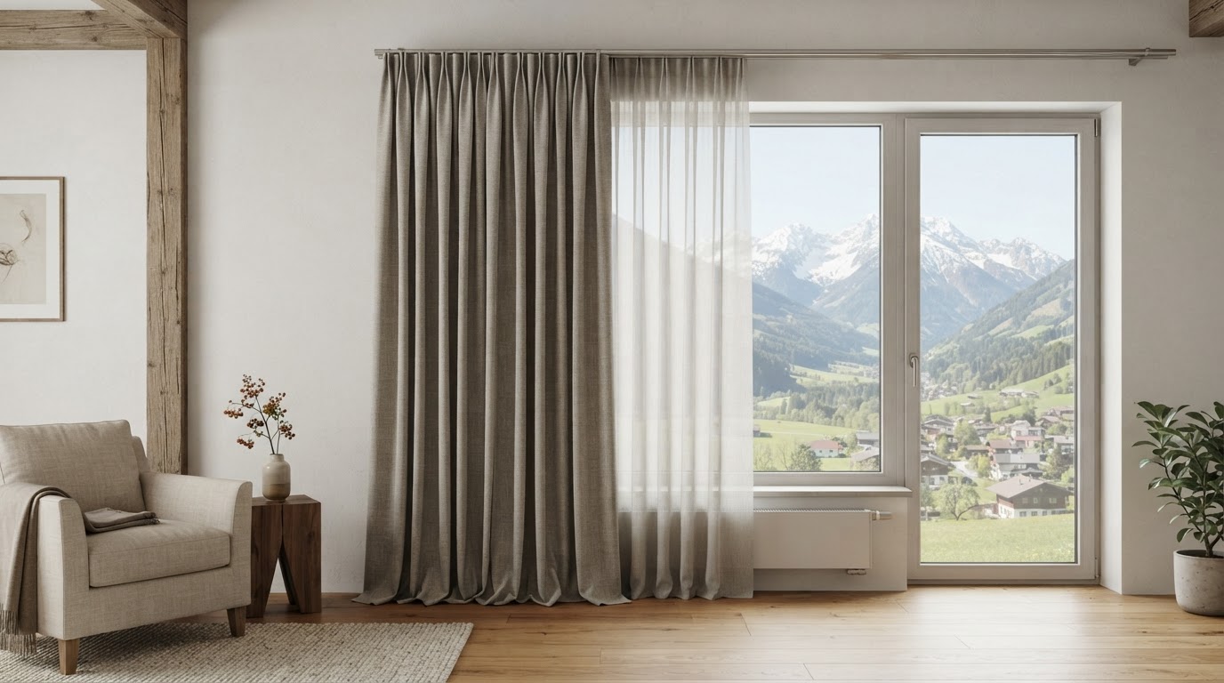 Gardinen nach Maß mit Faltenband