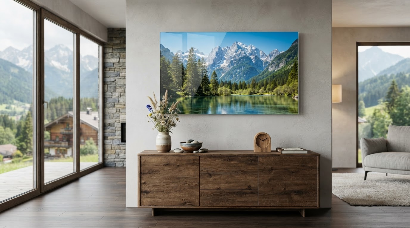 Glasbild nach Maß
