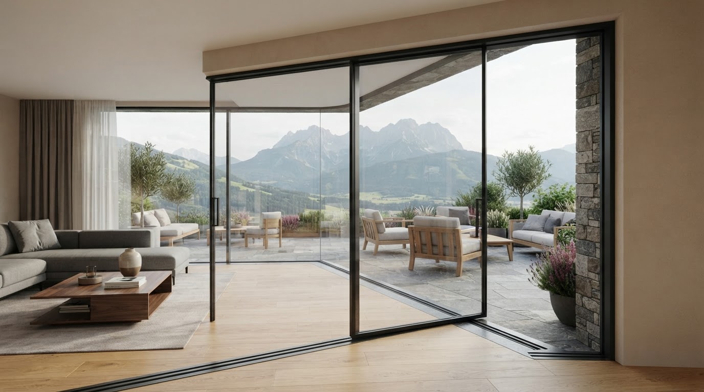 Glasschiebetür für Terrasse nach Maß