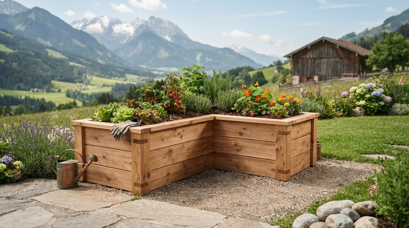 Hochbeet nach Maß aus Holz