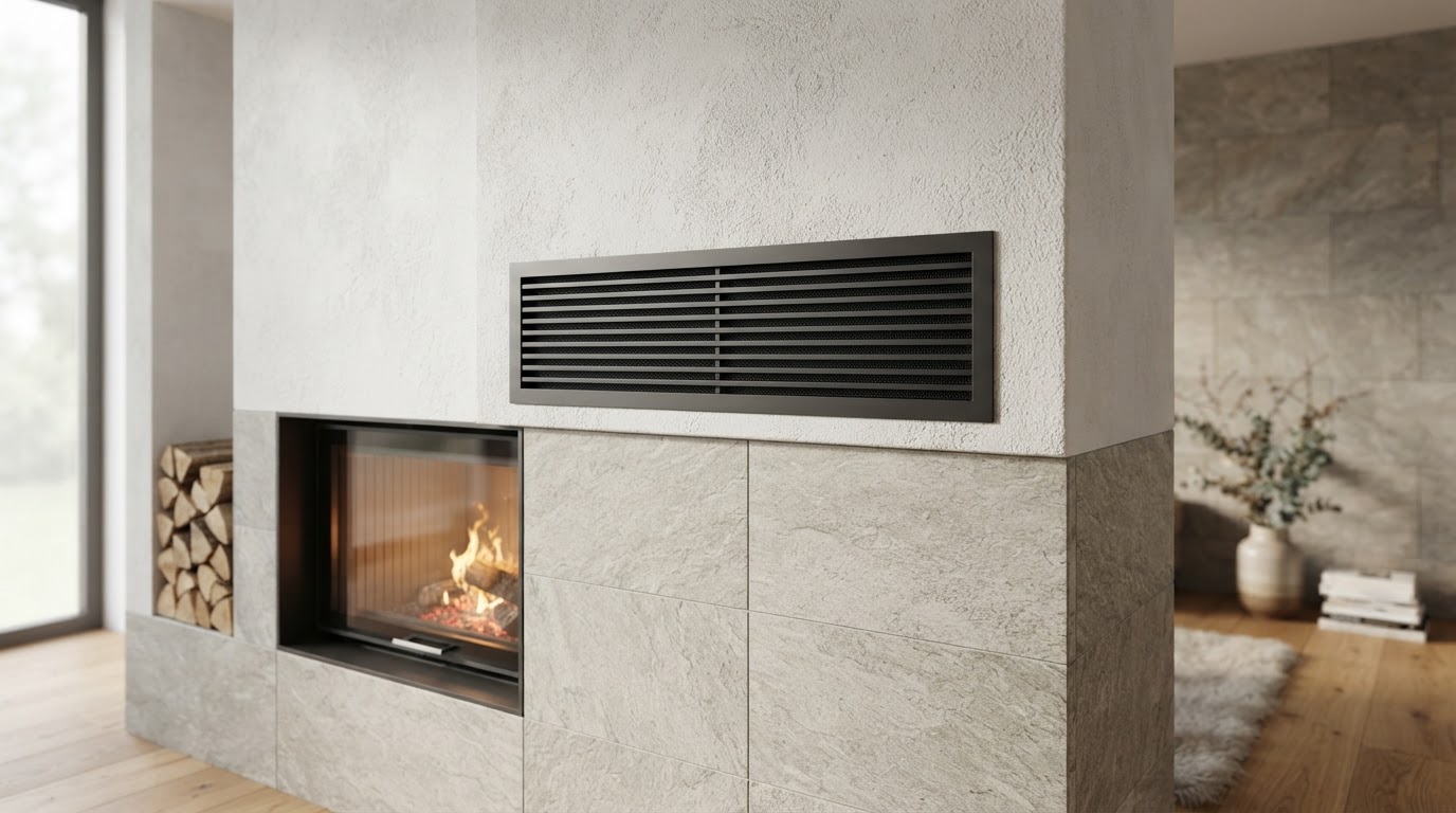 Lüftungsgitter Kamin