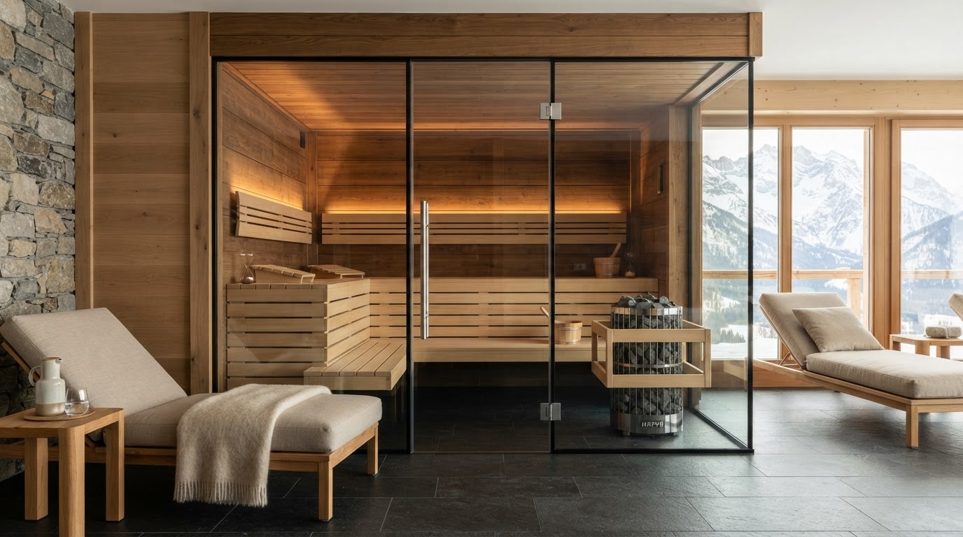 Sauna Glasfront