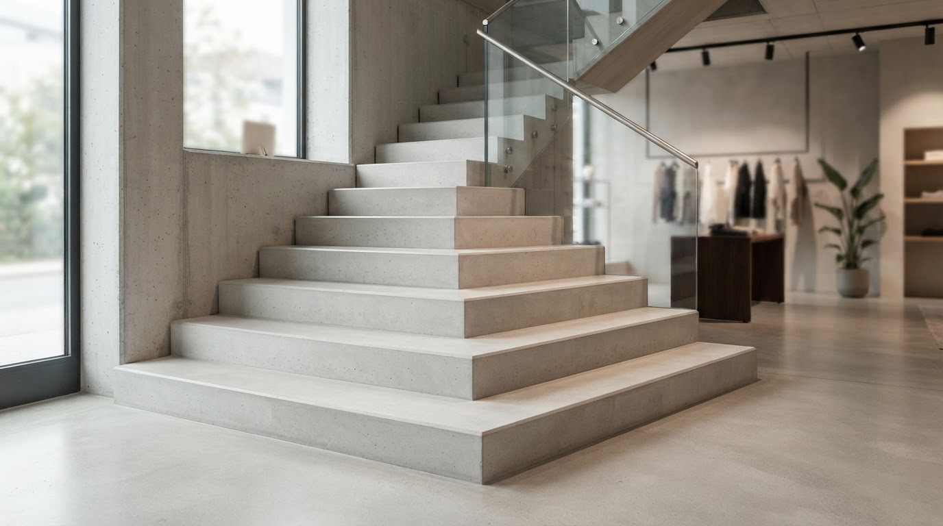 Beton Winkelstufe