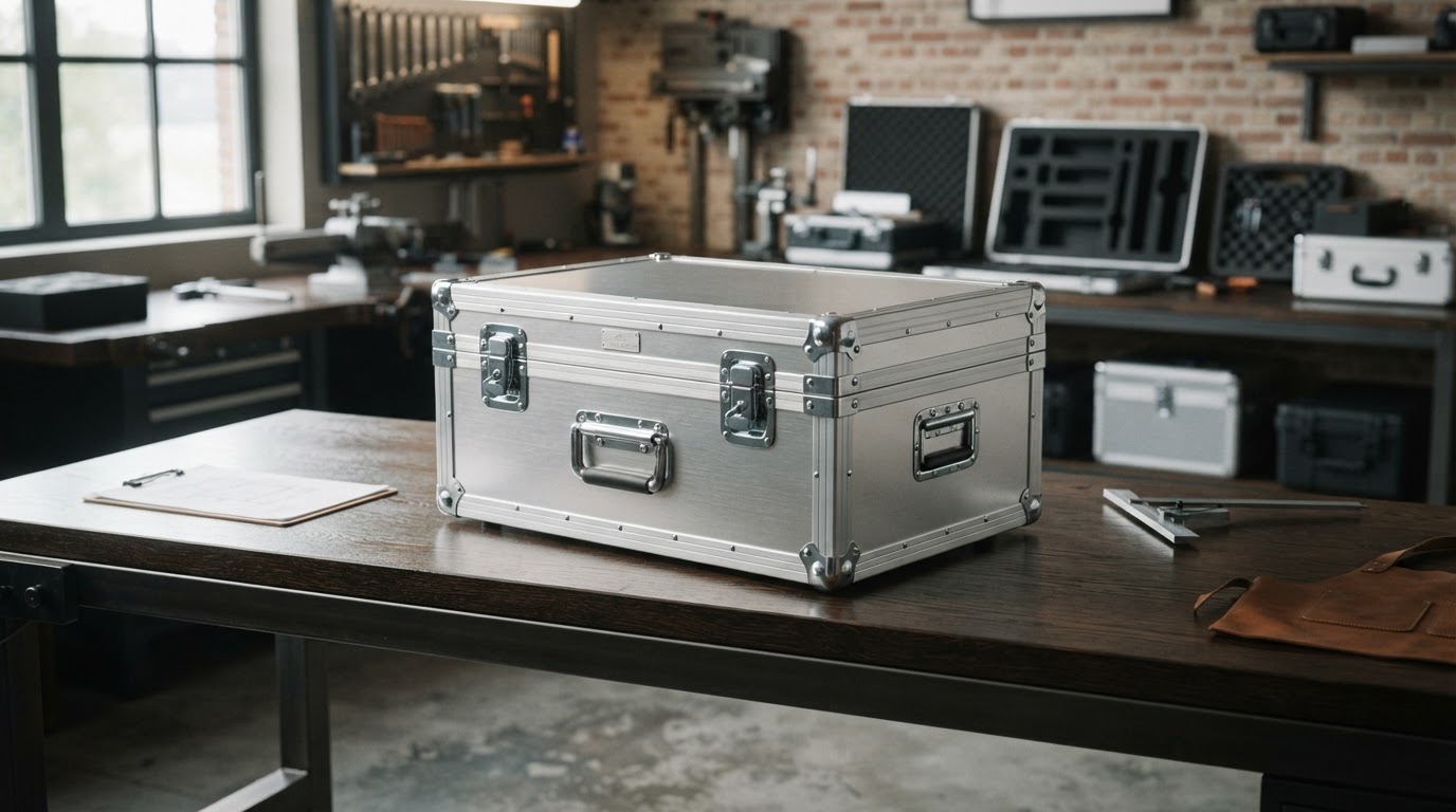 Caisse en aluminium personnalisée