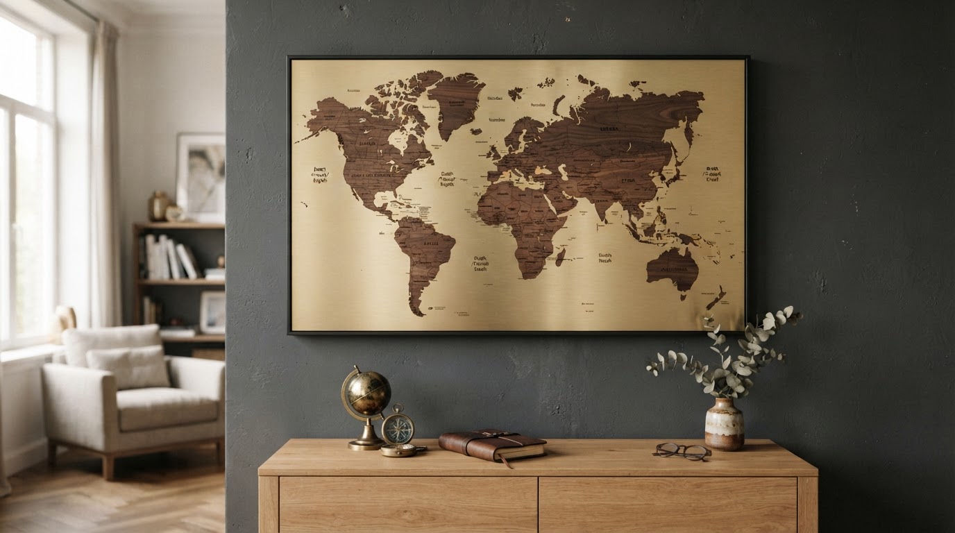 carte du monde personnalisée