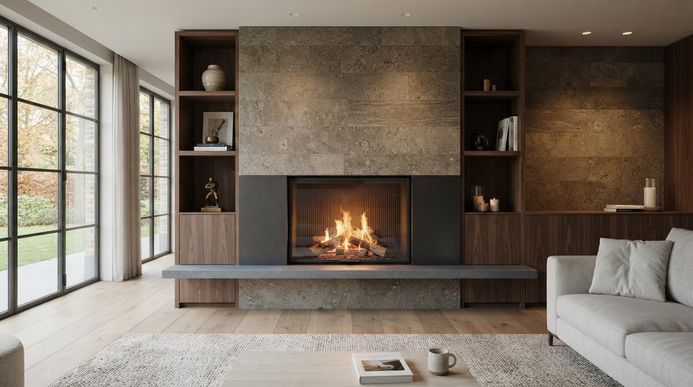 cheminée sur mesure design