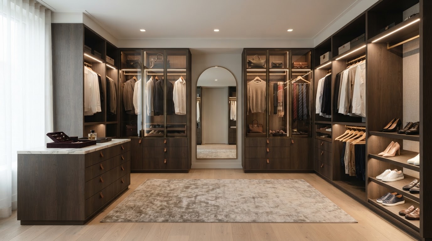 Garde-robe en U sur mesure