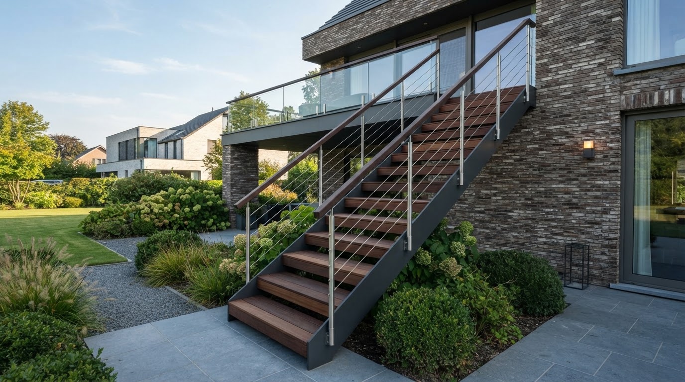 Escalier extérieur sur mesure