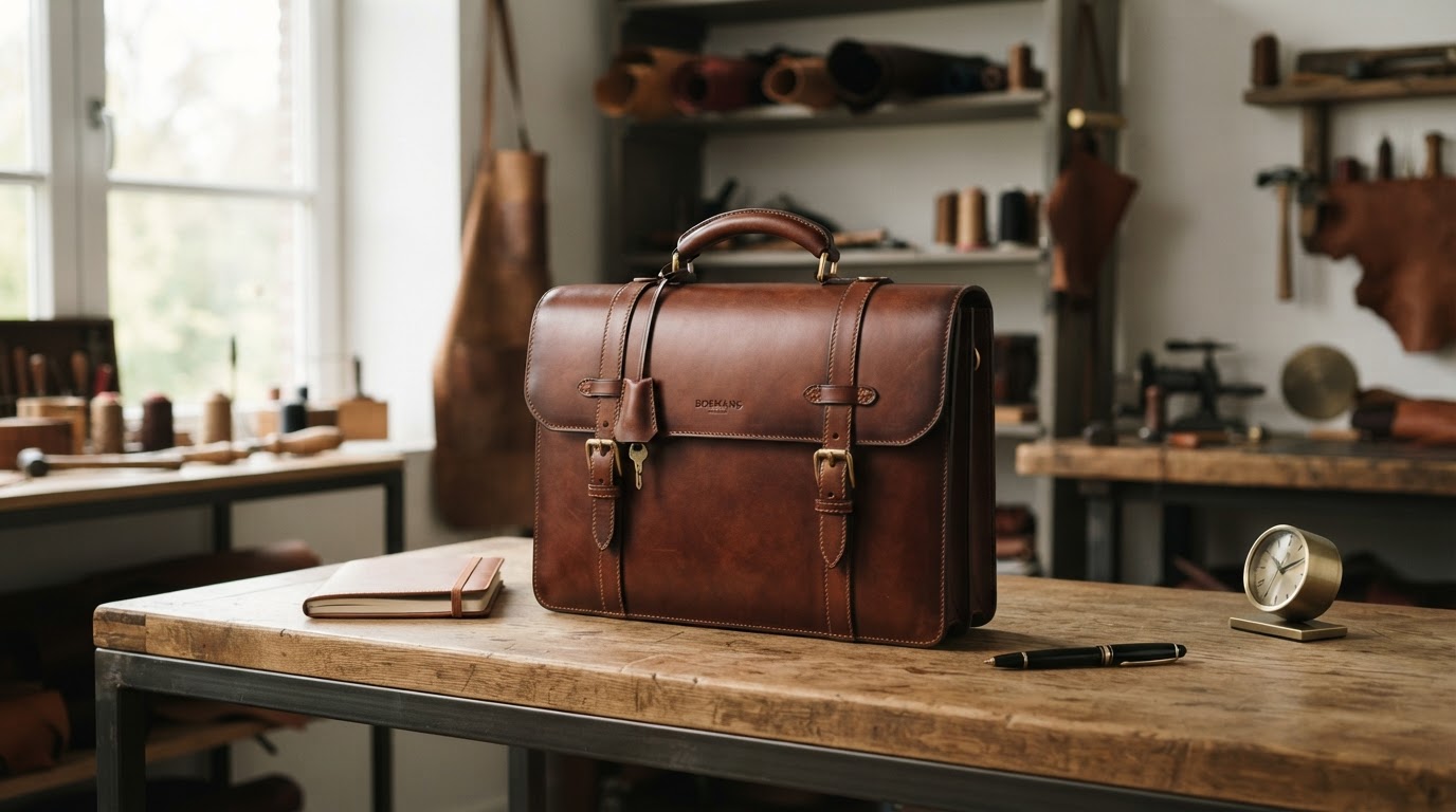 mallette en cuir sur mesure