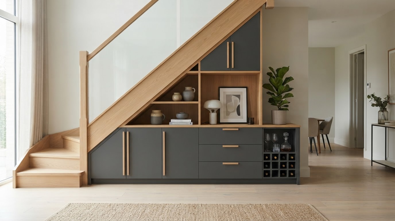 meuble sous escalier sur mesure