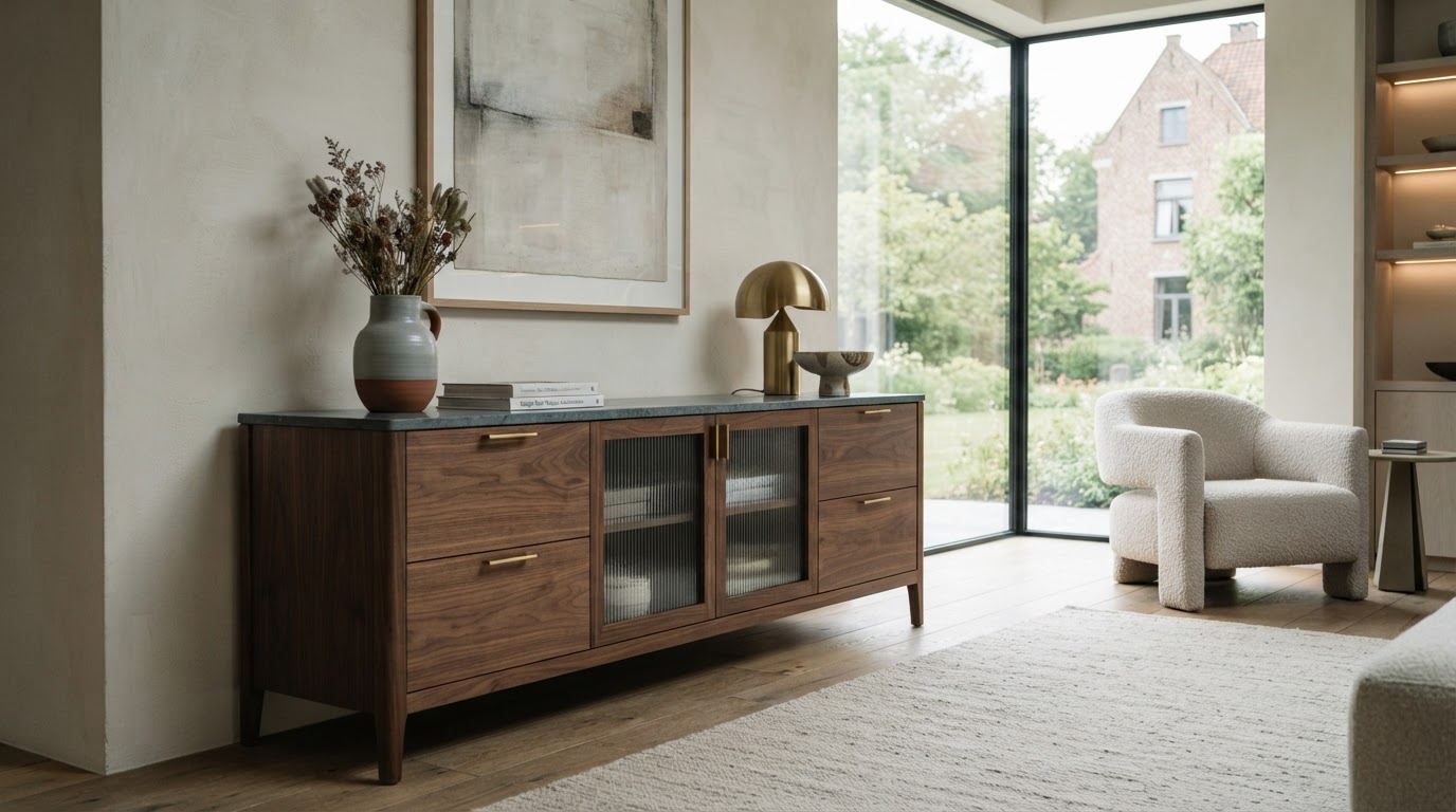 salon avec meuble sur mesure