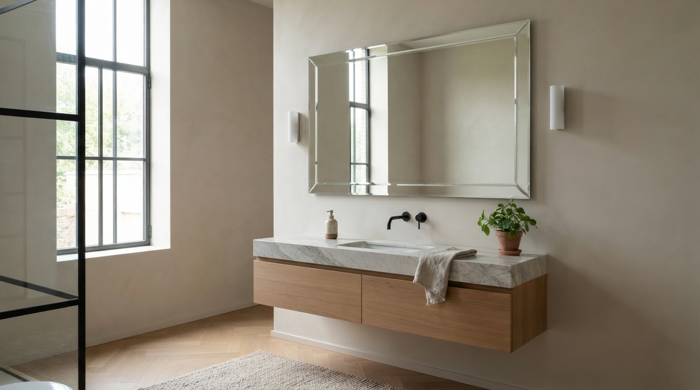 Miroir sans cadre sur mesure