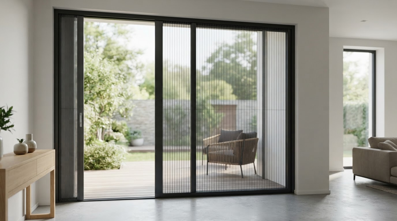 Moustiquaire plissée sur mesure
