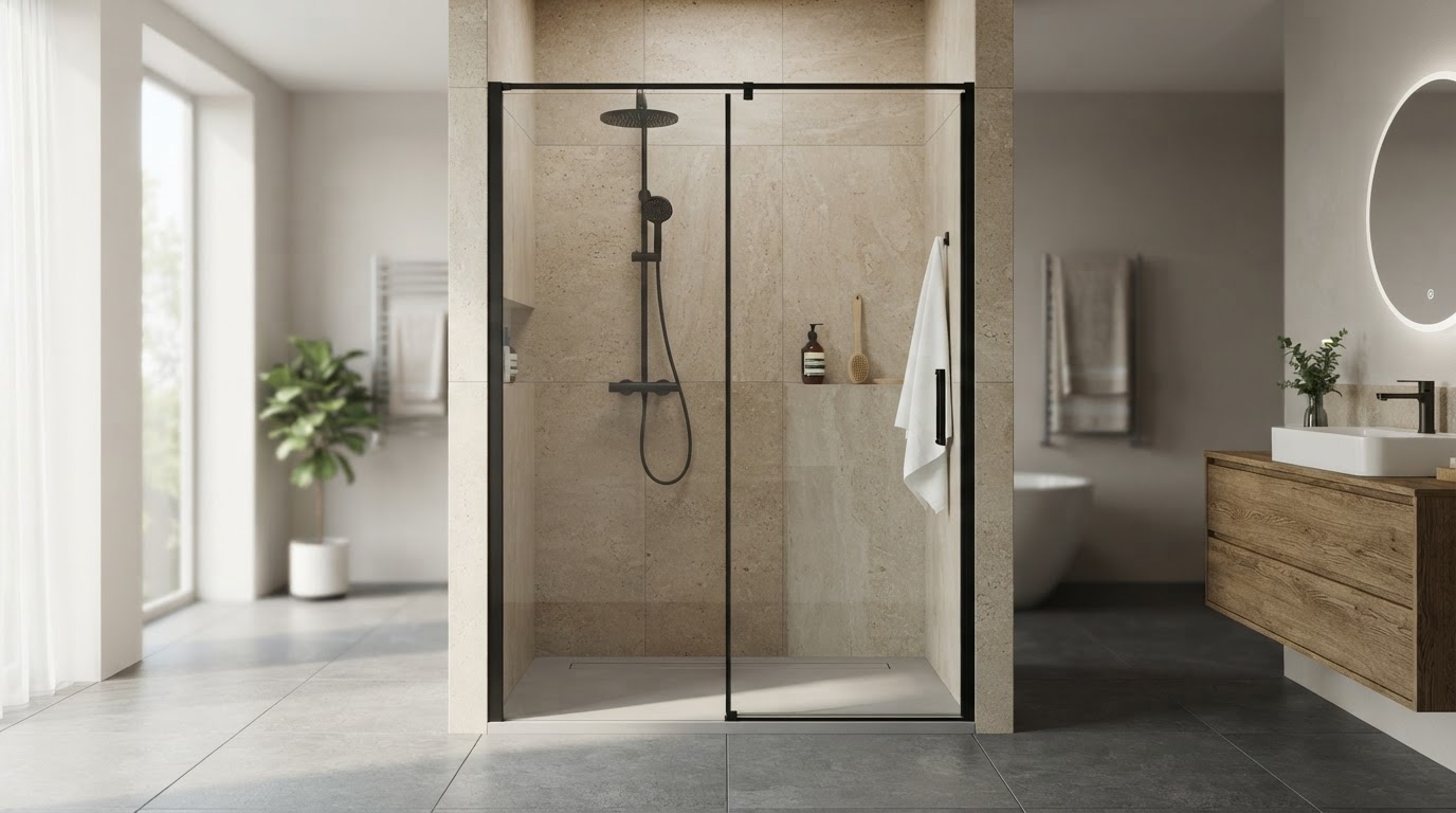 Paroi de douche en verre sur mesure