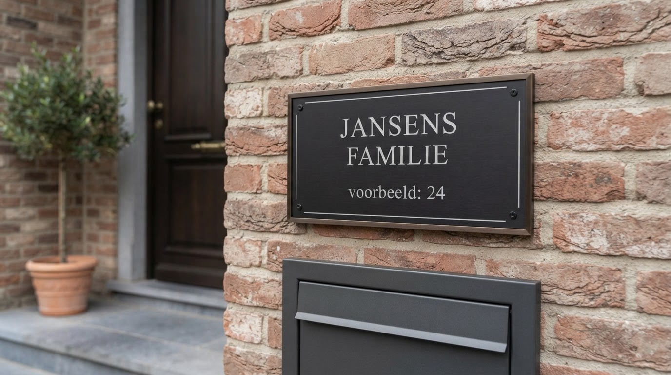 plaque boîte aux lettres sur mesure