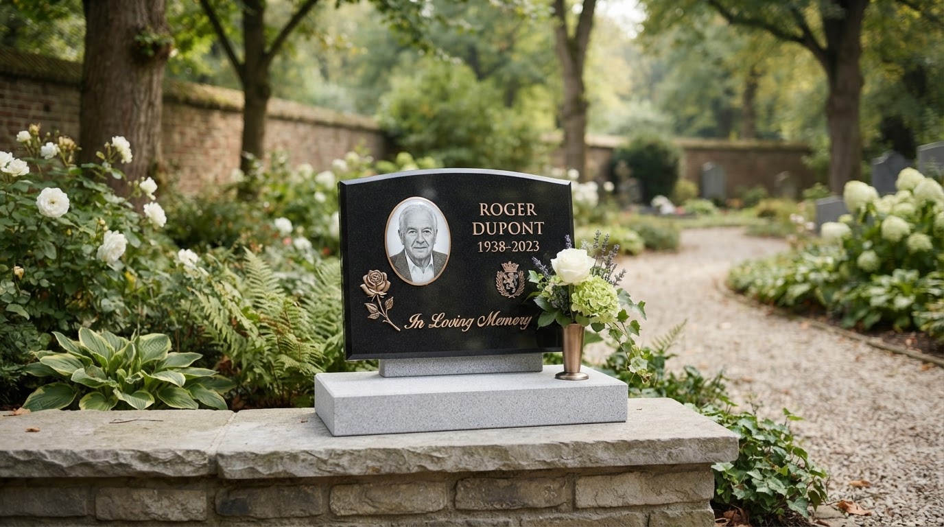 Plaque funéraire personnalisée