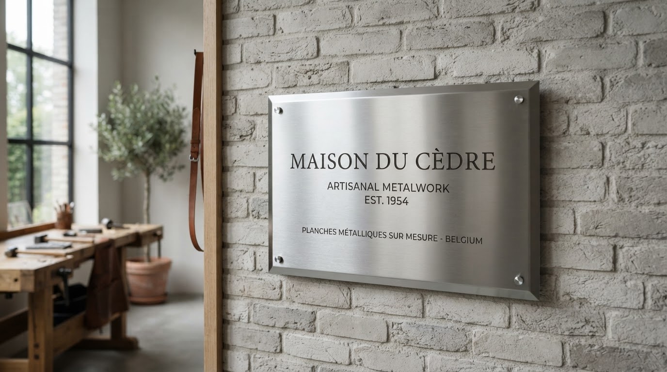 Plaque métal personnalisée