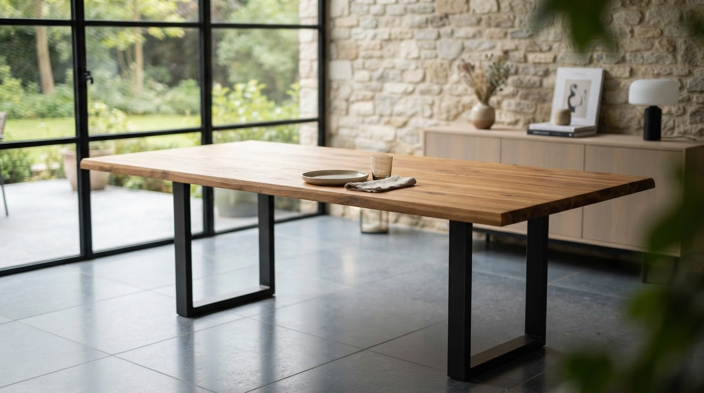 plateau en teck sur mesure