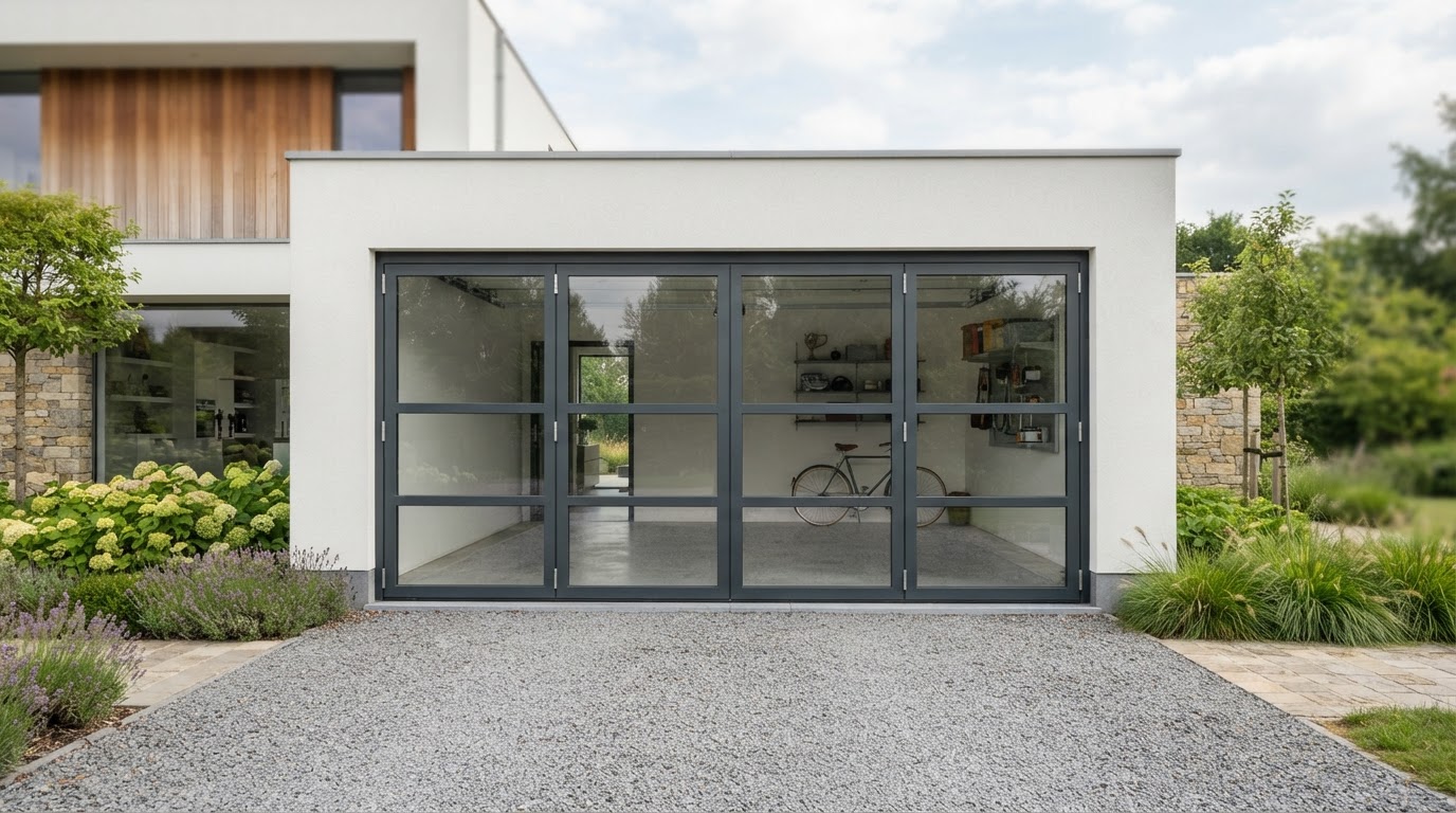 porte de garage pliante sur mesure