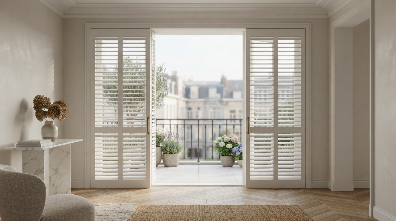 Porte persienne sur mesure