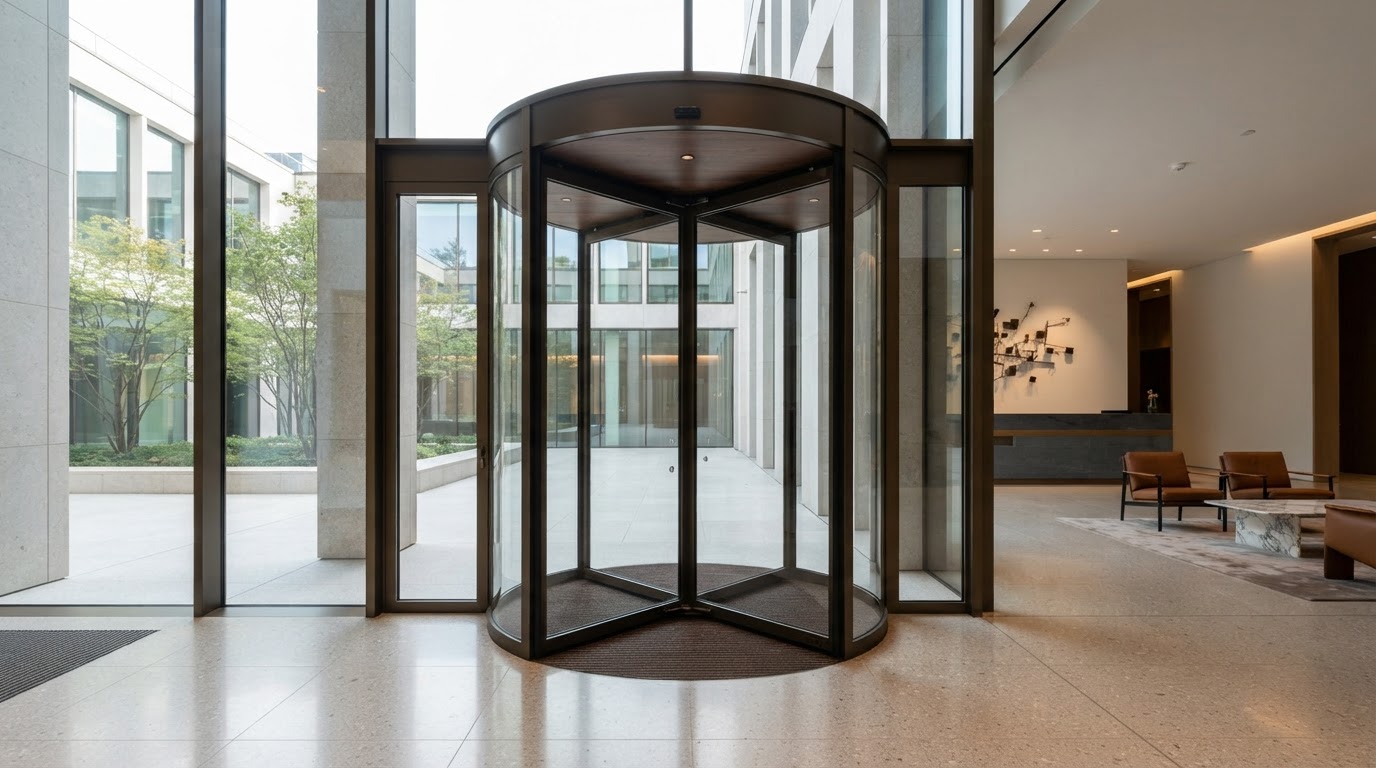 Porte tournante sur mesure