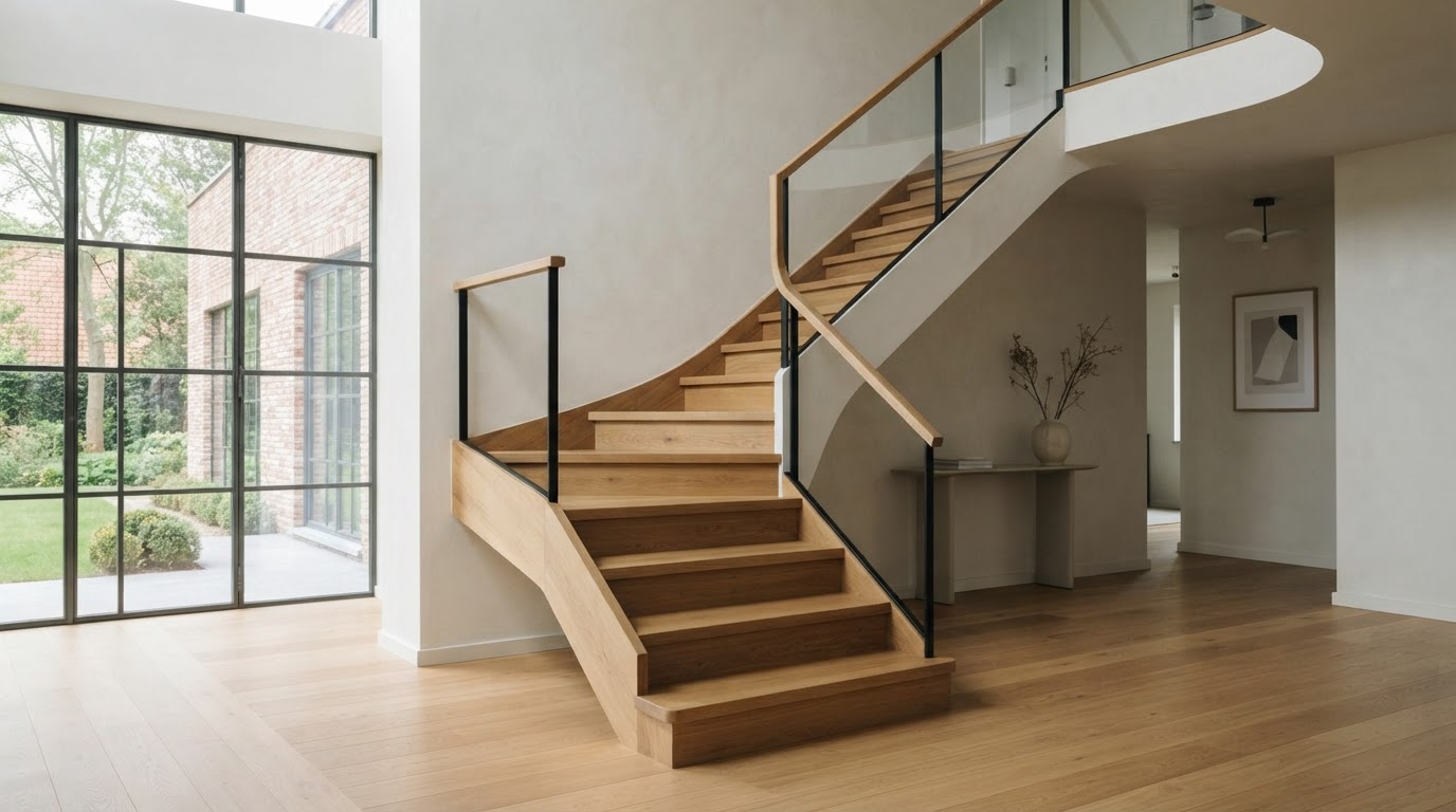 escalier quart tournant sur mesure