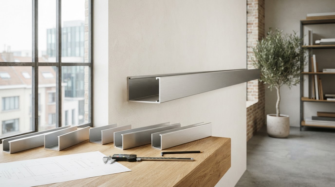 Profilé en aluminium en U