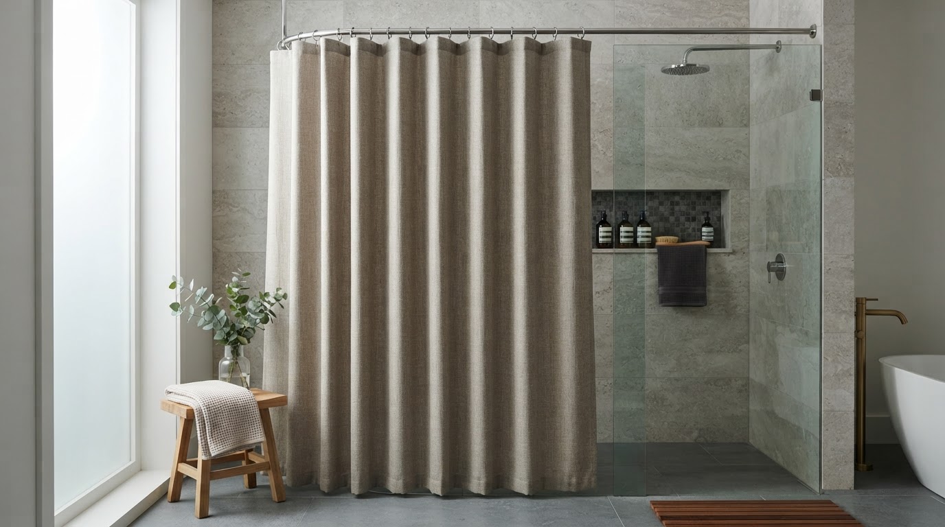 rideau de douche sur mesure