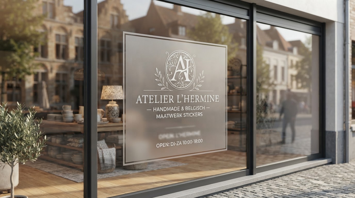 autocollant vitrine personnalisé