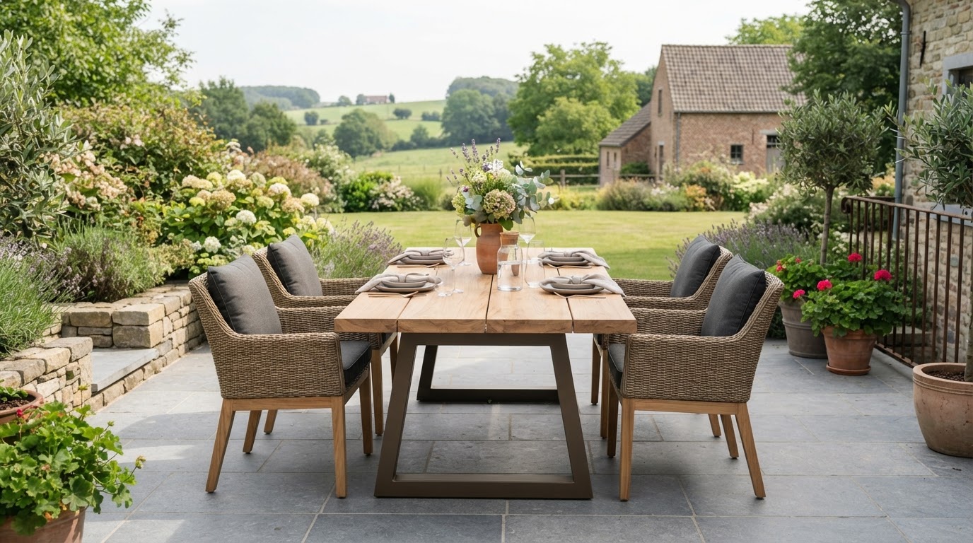 Table de jardin sur mesure