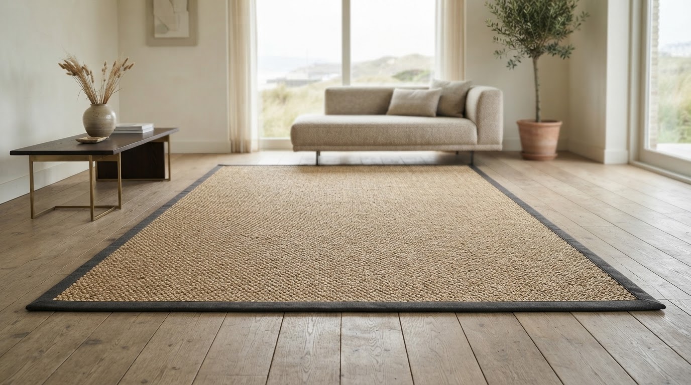 Tapis en jonc de mer sur mesure