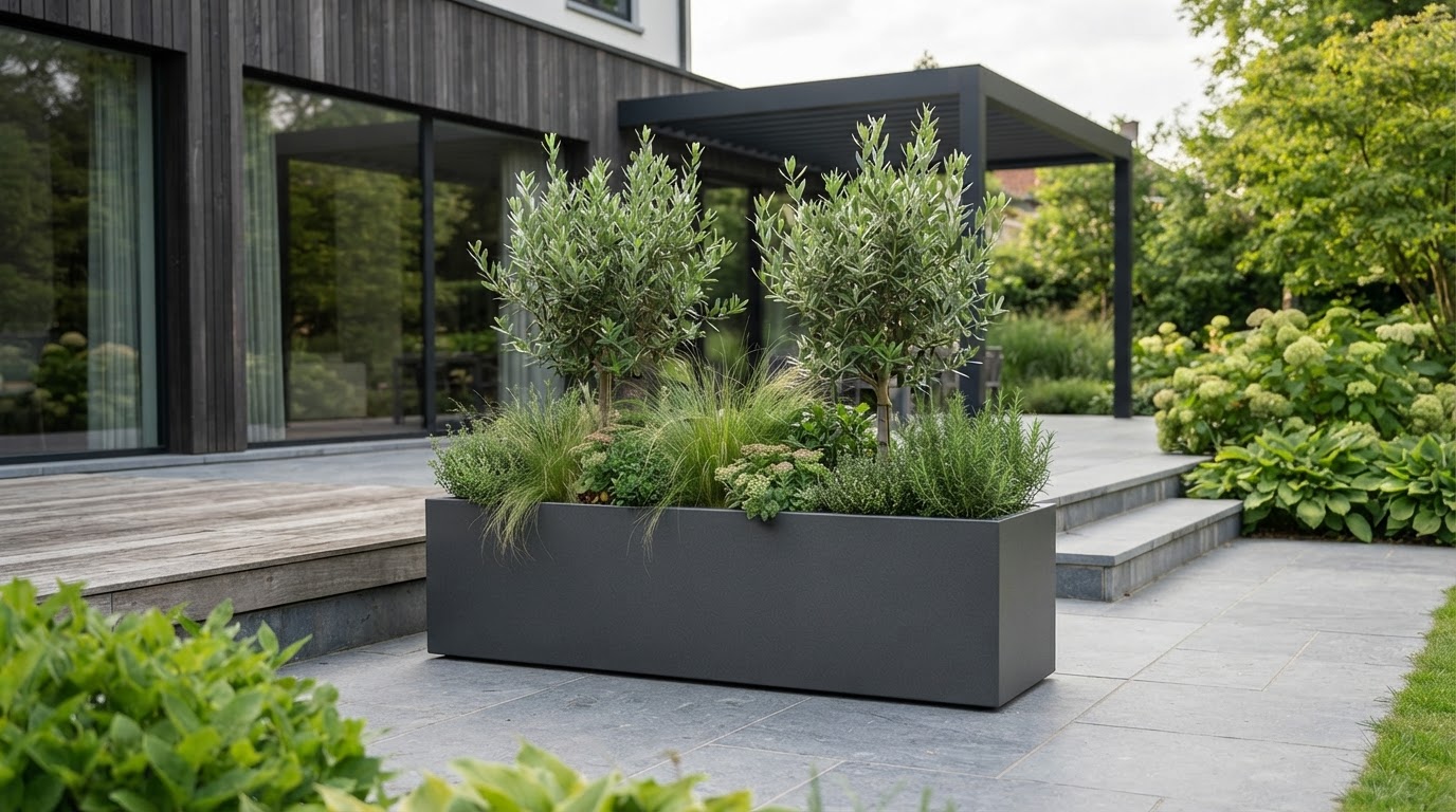 Aluminium plantenbak op maat