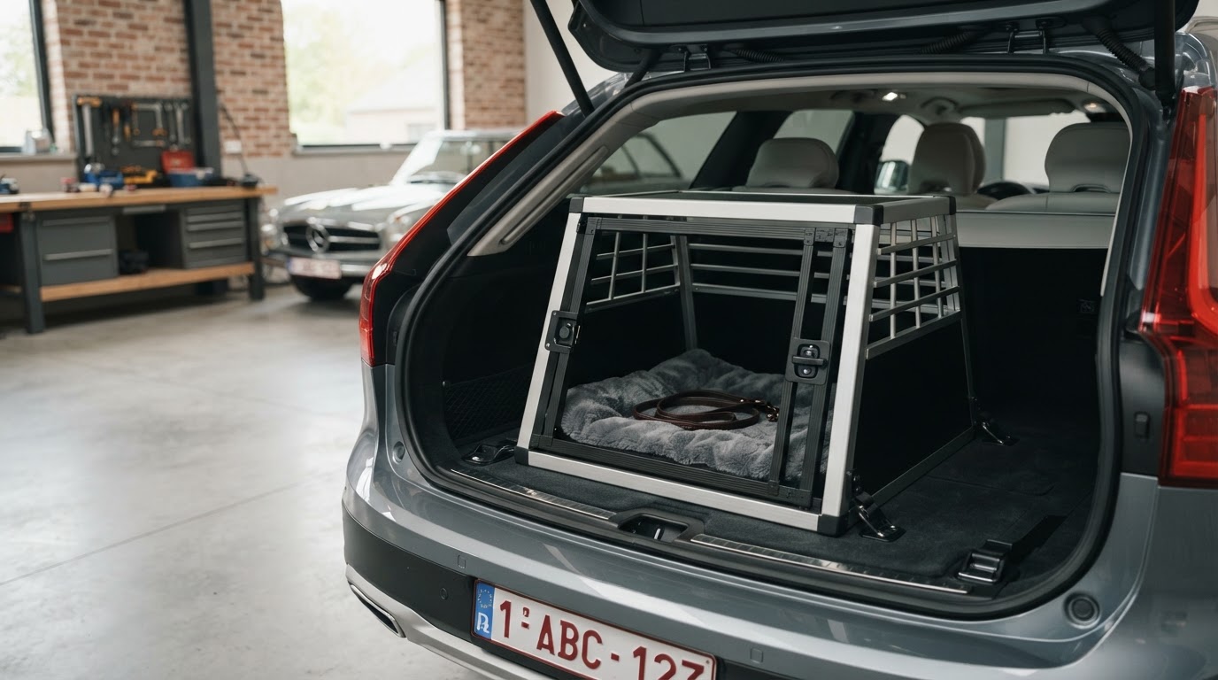 hond in op maat gemaakte autobench