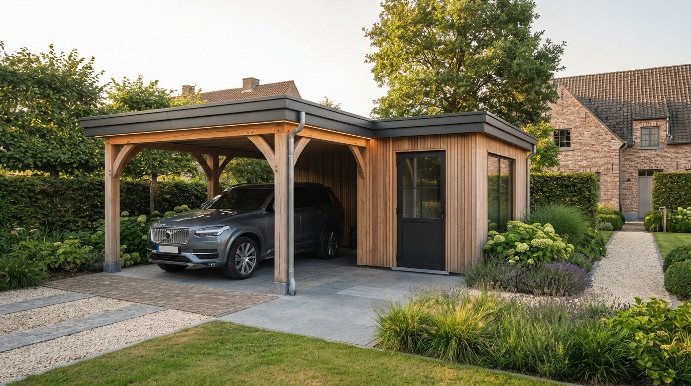 Carport en tuinhuis op maat