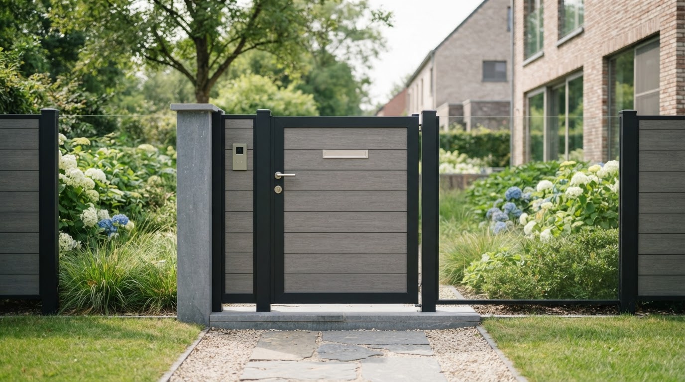 Composiet tuinpoort op maat