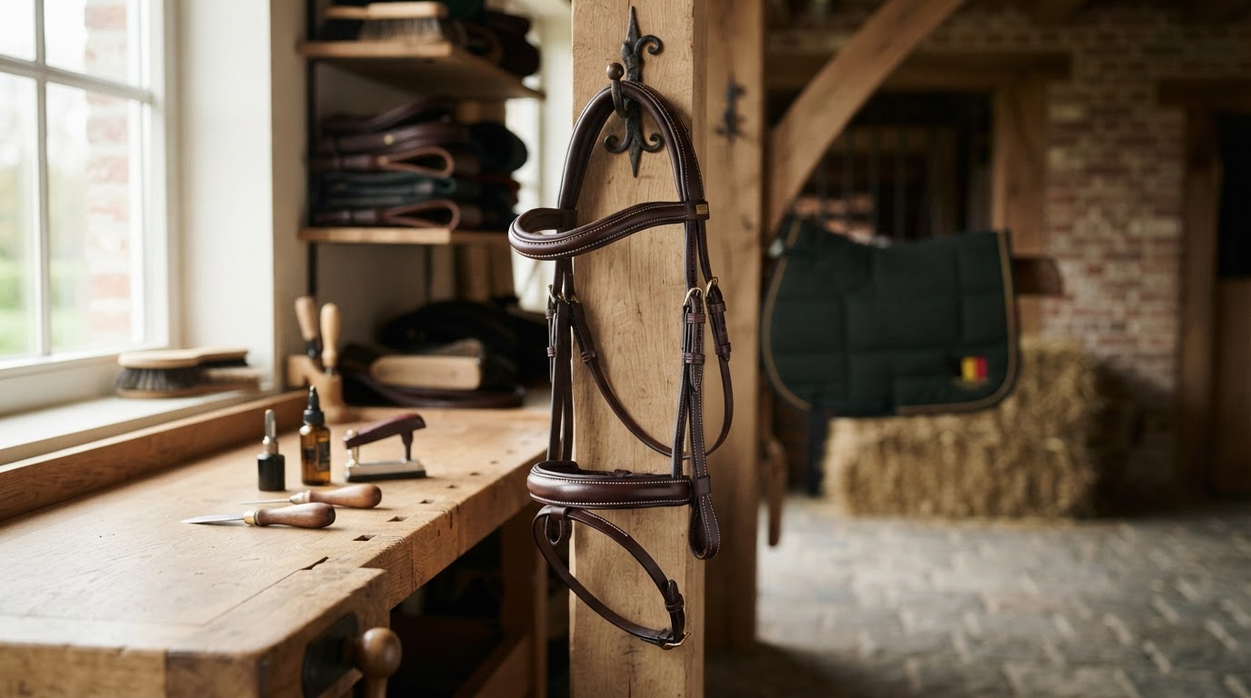 paard met hoofdstel op maat