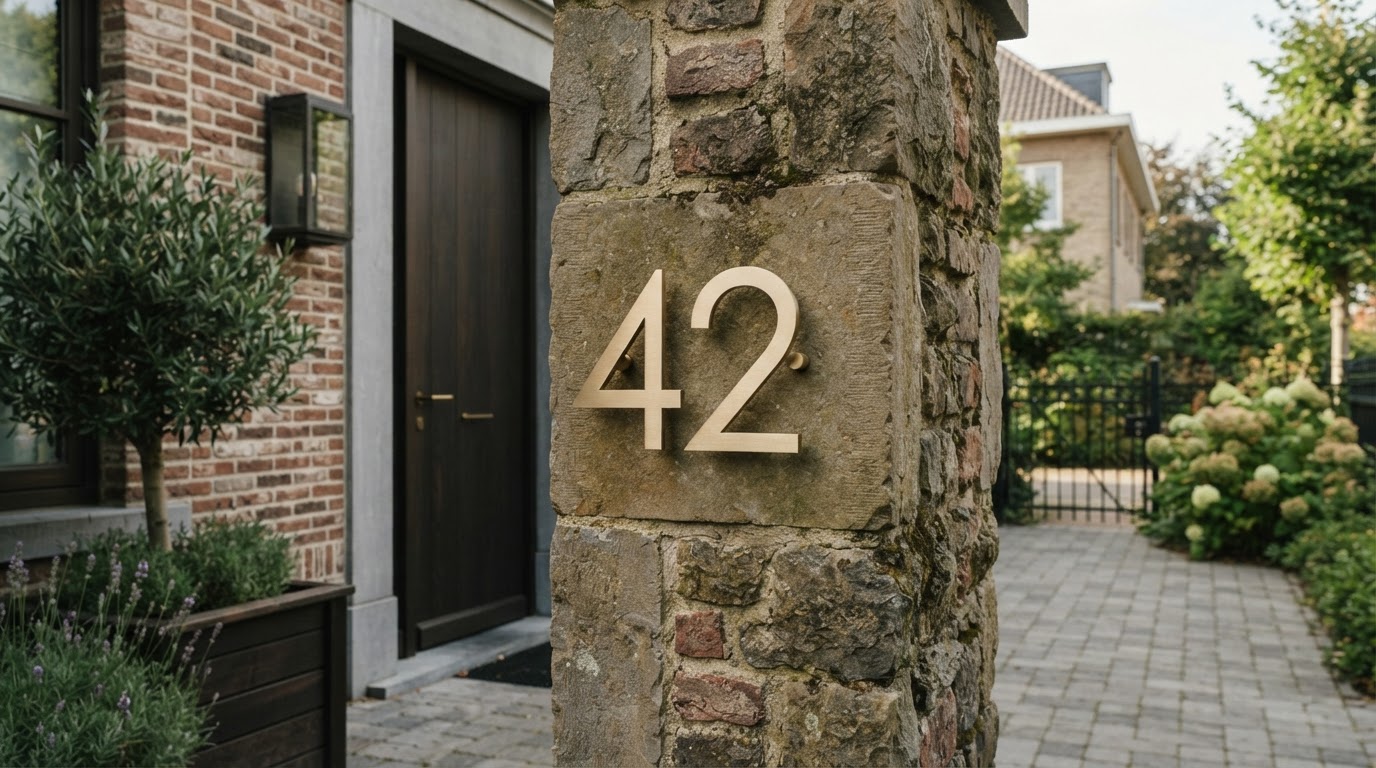 Huisnummer op maat