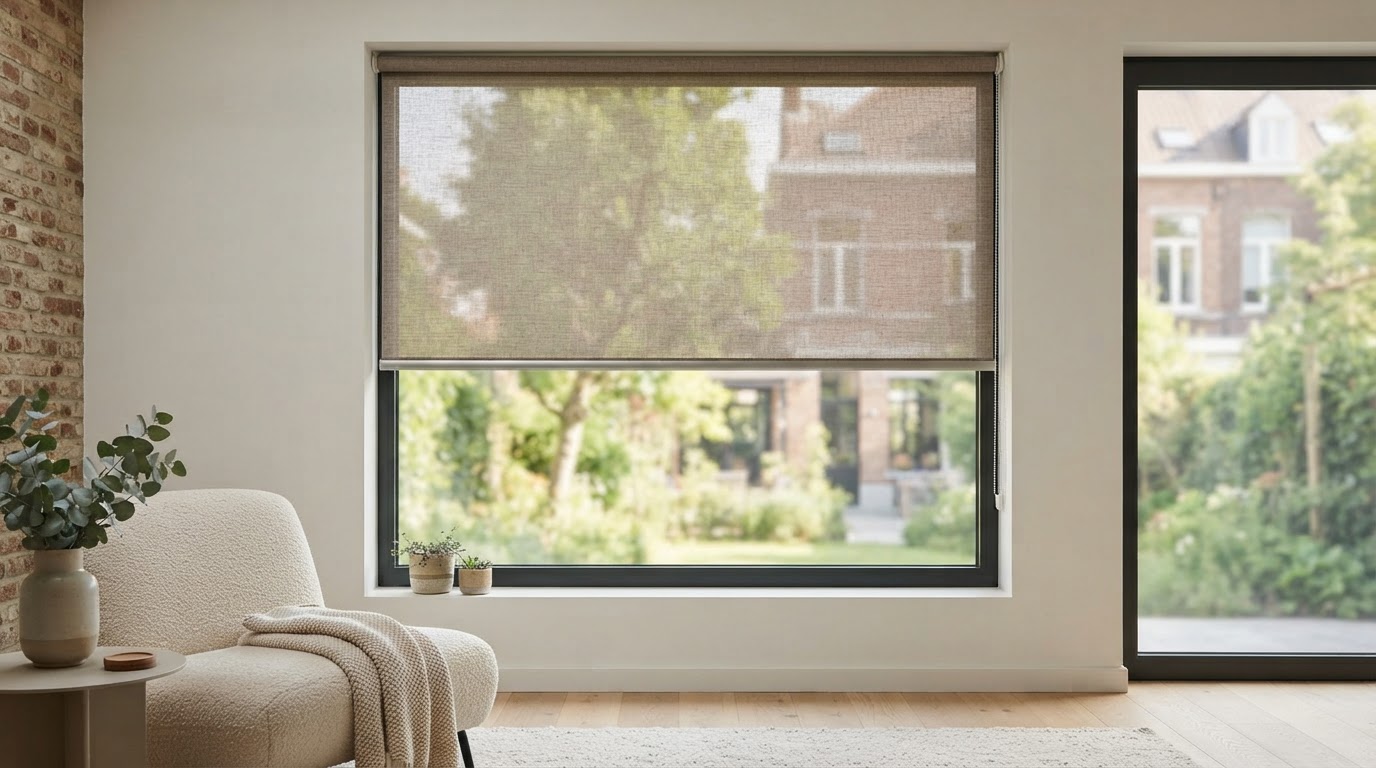Lichtdoorlatend rolgordijn op maat