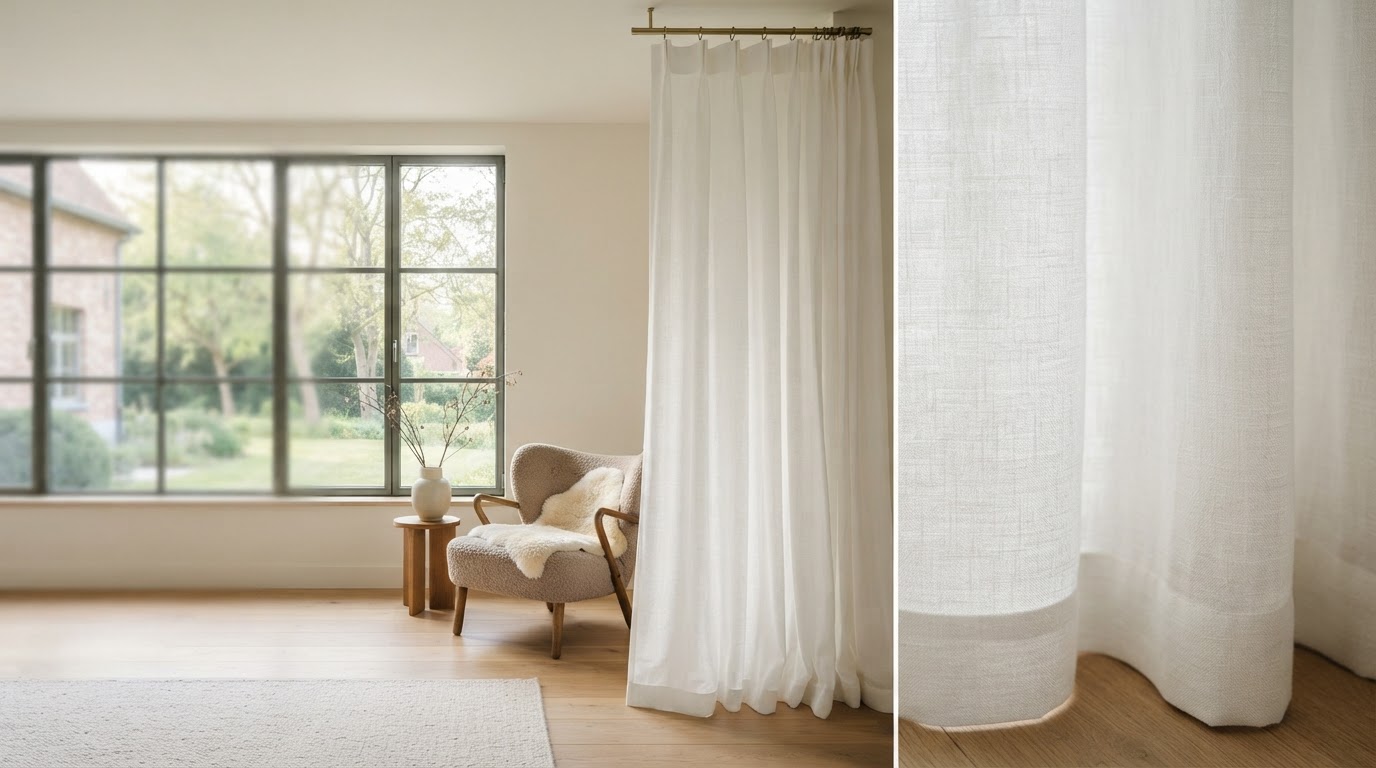 witte gordijnen op maat