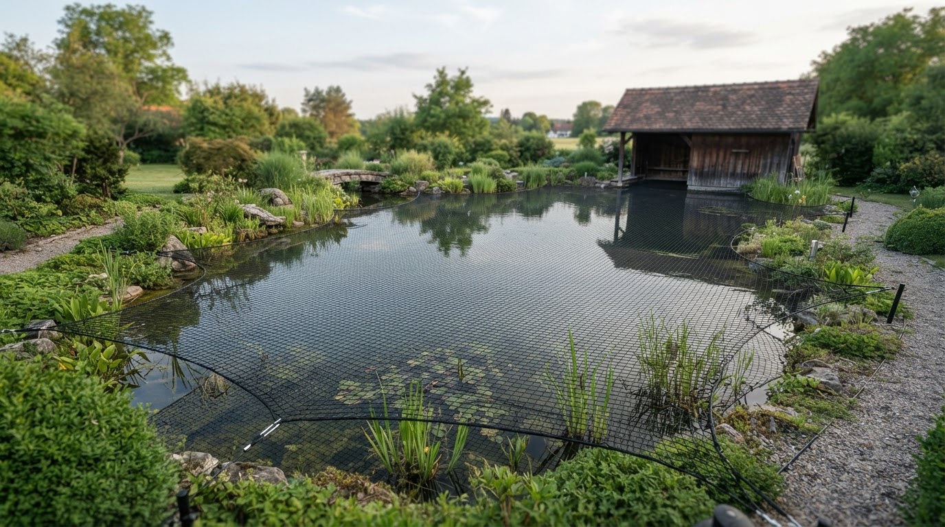 reihernnetz für teich