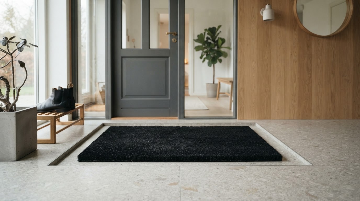 sort kokosmåtte efter mål