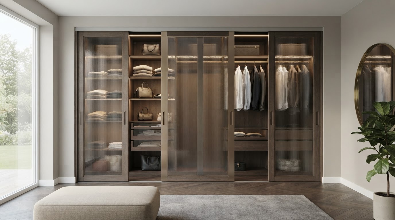 Skydedøre til garderobe