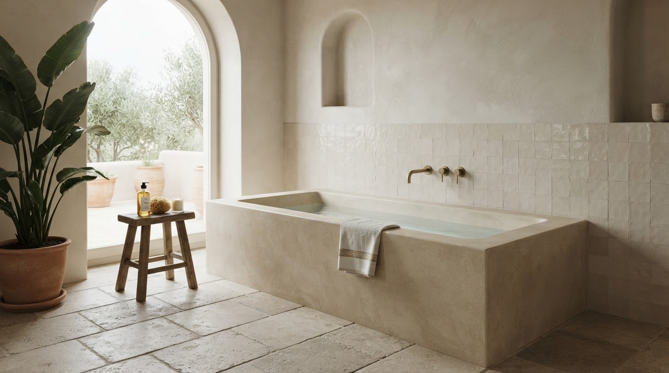 Bañera de obra a medida