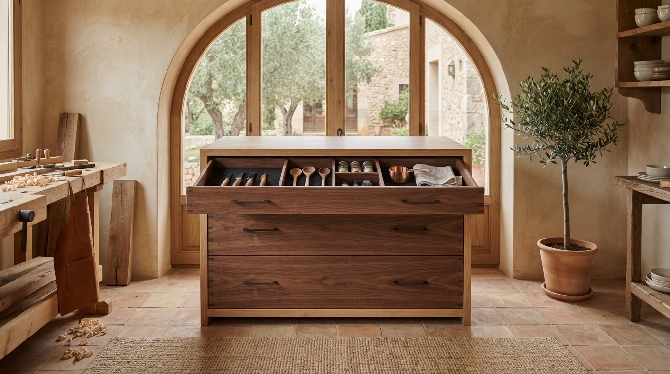 cajón de madera a medida