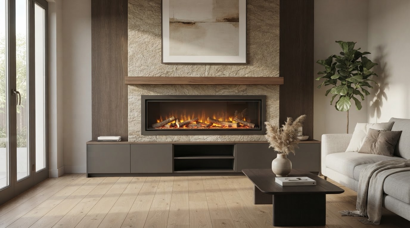 chimenea eléctrica a medida